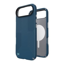 Speck Presidio2 Grip MagSafe - Etui iPhone 17 Air (Deep Sea / Silver Metallic / Spell Blue)