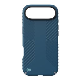 Speck Presidio2 Grip MagSafe - Etui iPhone 17 Air (Deep Sea / Silver Metallic / Spell Blue)
