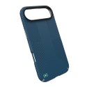 Speck Presidio2 Grip MagSafe - Etui iPhone 17 Air (Deep Sea / Silver Metallic / Spell Blue)