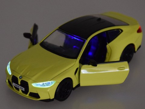 Auto metalowe model BMW M4 skala 1:32 dźwięki światła ZA4617 Auto metalowe model BMW M4 skala 1:32 dźwięki światła ZA4617