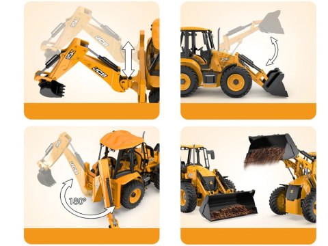 Duży Traktor Spychacz Koparka JCB zdalnie sterowana na pilota 1:20 RC0578 Duży Traktor Spychacz Koparka JCB zdalnie sterowana na pilota 1:20 RC0578