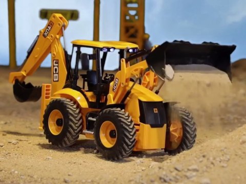 Duży Traktor Spychacz Koparka JCB zdalnie sterowana na pilota 1:20 RC0578 Duży Traktor Spychacz Koparka JCB zdalnie sterowana na pilota 1:20 RC0578