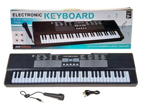 Organki 61 klawiszy z mikrofonem i kablem USB Organki 61 klawiszy z mikrofonem i kablem USB