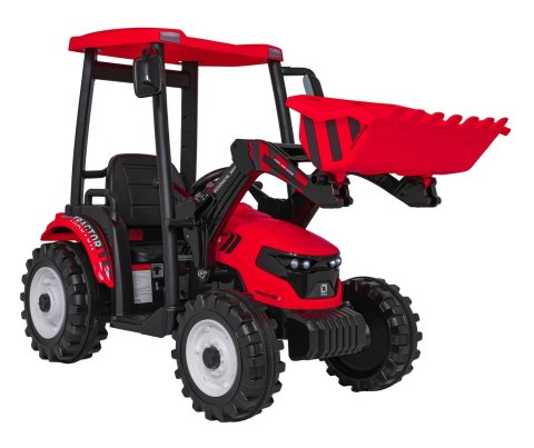 Pojazd MEGA Traktor D68 Z Przyczepką Czerwony Pojazd MEGA Traktor D68 Z Przyczepką Czerwony