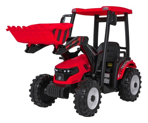 Pojazd MEGA Traktor D68 Z Przyczepką Czerwony Pojazd MEGA Traktor D68 Z Przyczepką Czerwony