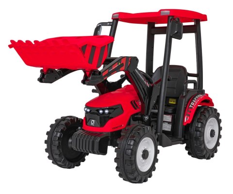 Pojazd MEGA Traktor D68 Z Przyczepką Czerwony Pojazd MEGA Traktor D68 Z Przyczepką Czerwony