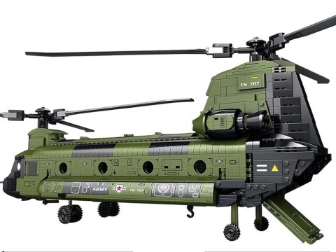 Reobrix Licencjonowane Klocki Helikopter CH-47 Chinook 1458 ele ZA5802 Reobrix Licencjonowane Klocki Helikopter CH-47 Chinook 1458 ele ZA5802