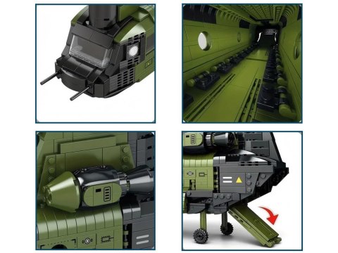 Reobrix Licencjonowane Klocki Helikopter CH-47 Chinook 1458 ele ZA5802 Reobrix Licencjonowane Klocki Helikopter CH-47 Chinook 1458 ele ZA5802