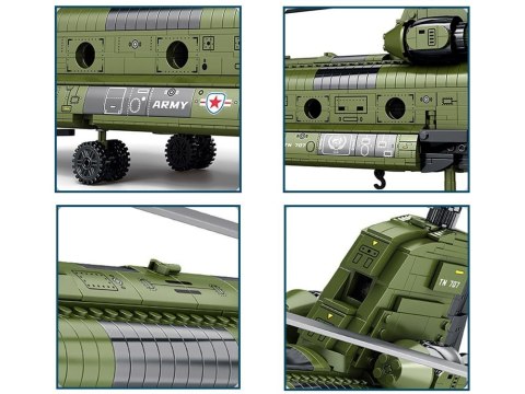 Reobrix Licencjonowane Klocki Helikopter CH-47 Chinook 1458 ele ZA5802 Reobrix Licencjonowane Klocki Helikopter CH-47 Chinook 1458 ele ZA5802