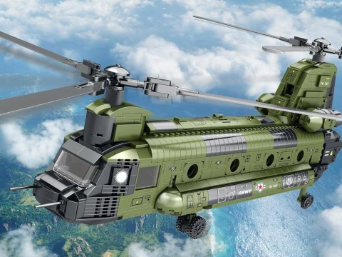 Reobrix Licencjonowane Klocki Helikopter CH-47 Chinook 1458 ele ZA5802 Reobrix Licencjonowane Klocki Helikopter CH-47 Chinook 1458 ele ZA5802