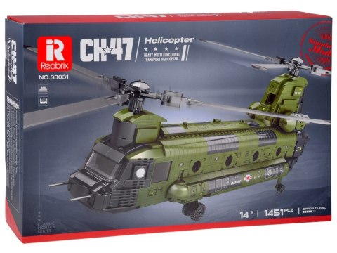 Reobrix Licencjonowane Klocki Helikopter CH-47 Chinook 1458 ele ZA5802 Reobrix Licencjonowane Klocki Helikopter CH-47 Chinook 1458 ele ZA5802