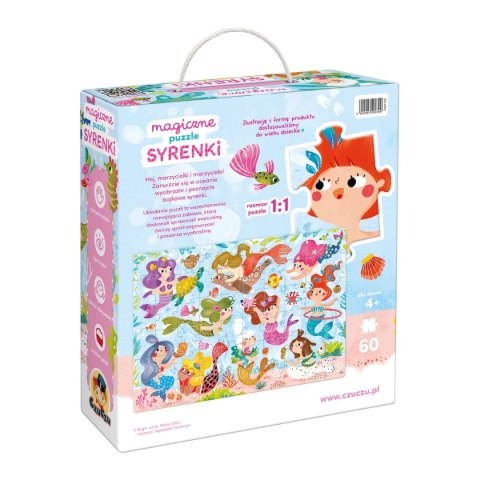 CzuCzu Magiczne puzzle Syrenki 4+ CzuCzu Magiczne puzzle Syrenki 4+