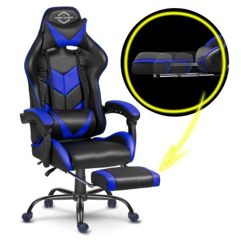 Fotel biurowy dla gracza Sofotel Cerber czarno-niebieski Fotel biurowy dla gracza Sofotel Cerber czarno-niebieski