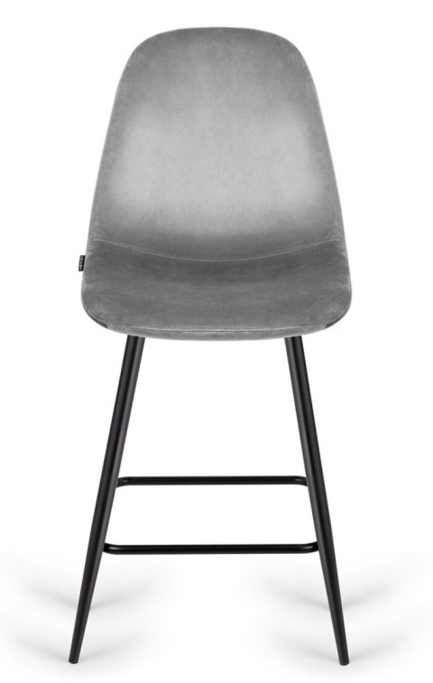 Krzesło barowe AVA GREY VELVET hoker BAR Krzesło barowe AVA GREY VELVET hoker BAR