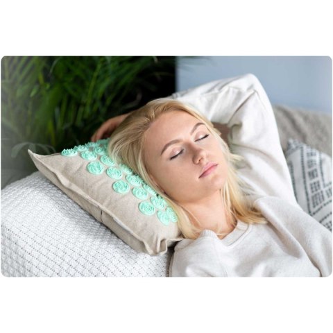 Mata do akupresury z kolcami Neo-Sport 190201 szaro-miętowa Mata do akupresury z kolcami Neo-Sport 190201 szaro-miętowa