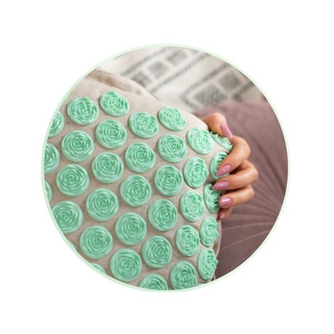 Mata do akupresury z kolcami Neo-Sport 190201 szaro-miętowa Mata do akupresury z kolcami Neo-Sport 190201 szaro-miętowa