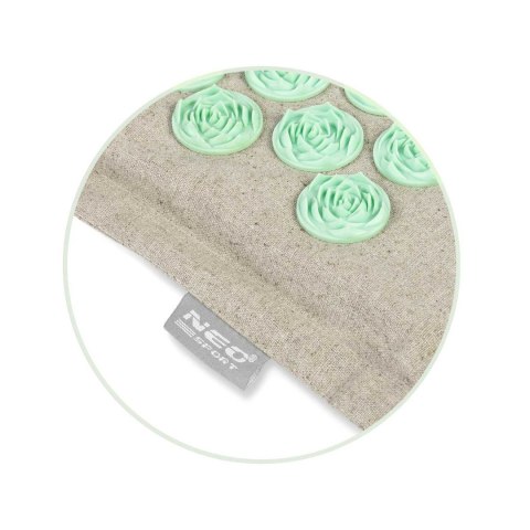 Mata do akupresury z kolcami Neo-Sport 190201 szaro-miętowa Mata do akupresury z kolcami Neo-Sport 190201 szaro-miętowa