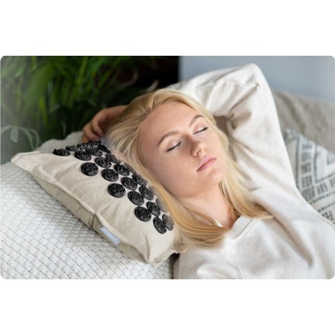 Mata do akupresury z kolcami Neo-Sport NS-902 szaro-czarna Mata do akupresury z kolcami Neo-Sport NS-902 szaro-czarna