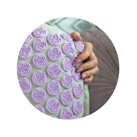 Mata do akupresury z kolcami Neo-Sport NS902- szaro-lawendowa Mata do akupresury z kolcami Neo-Sport NS902- szaro-lawendowa