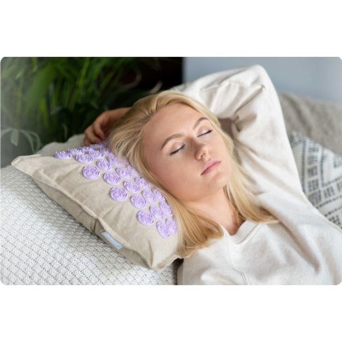 Mata do akupresury z kolcami Neo-Sport NS902- szaro-lawendowa Mata do akupresury z kolcami Neo-Sport NS902- szaro-lawendowa