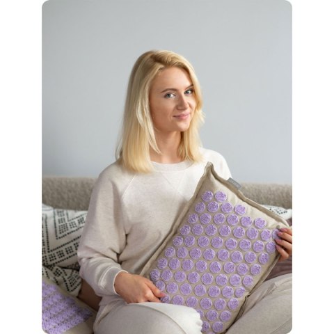 Mata do akupresury z kolcami Neo-Sport NS902- szaro-lawendowa Mata do akupresury z kolcami Neo-Sport NS902- szaro-lawendowa