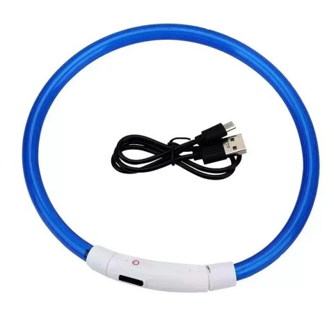 Obroża migająca ledowa dla psa mix kolorów Obroża migająca ledowa dla psa mix kolorów