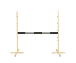 Przeszkoda skokowa do Hobby Horse 120cm, belka czarno-srebrna