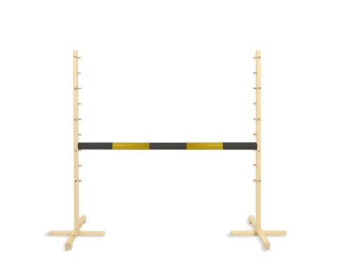 Przeszkoda skokowa do Hobby Horse 120cm, belka czarno-złota Przeszkoda skokowa do Hobby Horse 120cm, belka czarno-złota