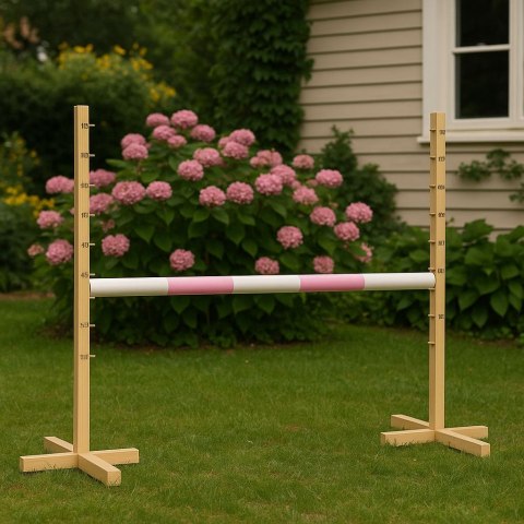 Przeszkoda skokowa do Hobby Horse 120cm, belka jasny róż