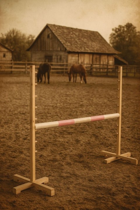 Przeszkoda skokowa do Hobby Horse 120cm, belka jasny róż