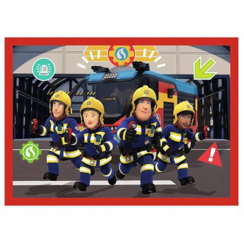 Puzzle 4w1 Strażak Sam, Przygody Strażaka Sama 4 układanki Trefl 34632 Puzzle 4w1 Strażak Sam, Przygody Strażaka Sama 4 układanki Trefl 34632