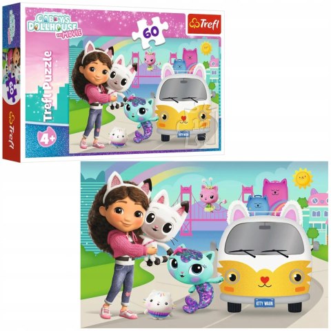 Puzzle Gabby i kocie przygody, Koci Domek Gabi 60 elementów Trefl 17415 Puzzle Gabby i kocie przygody, Koci Domek Gabi 60 elementów Trefl 17415