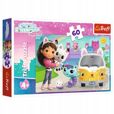 Puzzle Gabby i kocie przygody, Koci Domek Gabi 60 elementów Trefl 17415 Puzzle Gabby i kocie przygody, Koci Domek Gabi 60 elementów Trefl 17415
