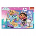 Puzzle Przyjaźń w kocim domku Gabi 100 elementów Trefl 16515