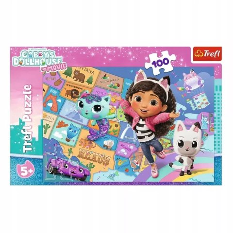 Puzzle Przyjaźń w kocim domku Gabi 100 elementów Trefl 16515 Puzzle Przyjaźń w kocim domku Gabi 100 elementów Trefl 16515