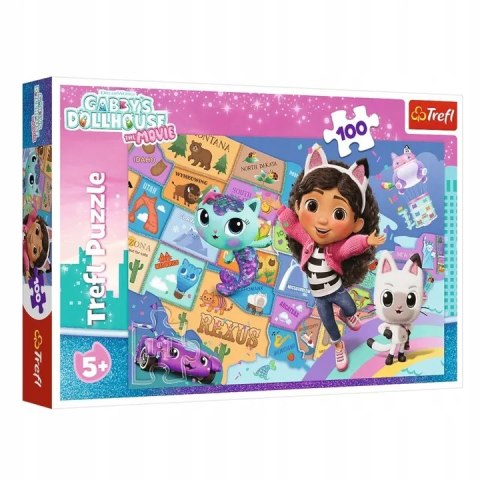 Puzzle Przyjaźń w kocim domku Gabi 100 elementów Trefl 16515 Puzzle Przyjaźń w kocim domku Gabi 100 elementów Trefl 16515
