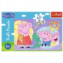 Puzzle Szczęśliwa świnka, Świnka Peppa 60 elementów Trefl 17414 Puzzle Szczęśliwa świnka, Świnka Peppa 60 elementów Trefl 17414