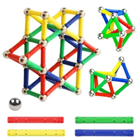 WOOPIE Klocki Magnetyczne Konstrukcyjne 3D 58 el. WOOPIE Klocki Magnetyczne Konstrukcyjne 3D 58 el.