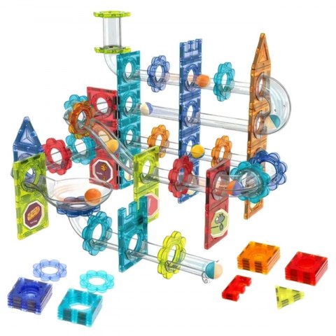 WOOPIE Klocki Magnetyczne Konstrukcyjne 3D Zestaw Edukacyjny Tor Kulkowy 113 el. WOOPIE Klocki Magnetyczne Konstrukcyjne 3D Zestaw Edukacyjny Tor Kulkowy 113 el.