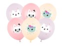 Balony lateksowe Strong Koci Domek Gabi Pastelowe Mix 30 cm 6 szt