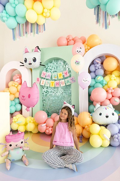 Baner Happy Birthday Koci Domek Gabi 180 x 15 cm