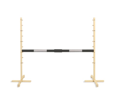 Belka do przeszkody do skakania na Hobby Horse - czarno-srebrna - 160 cm Belka do przeszkody do skakania na Hobby Horse - czarno-srebrna - 160 cm