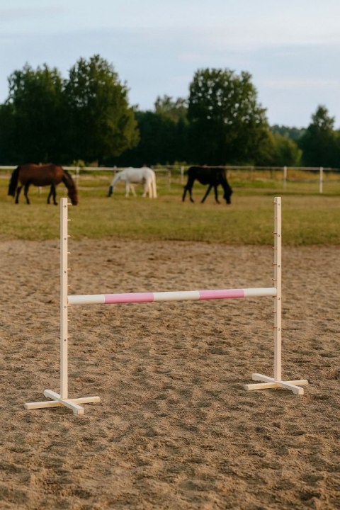 Belka do przeszkody do skakania na Hobby Horse - jasny róż - 120 cm