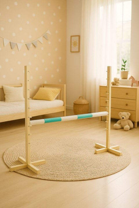 Belka do przeszkody do skakania na Hobby Horse - miętowa - 120 cm