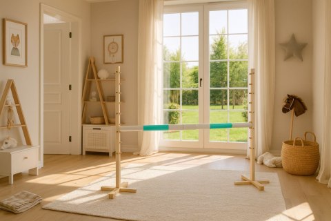 Belka do przeszkody do skakania na Hobby Horse - miętowa - 160 cm Belka do przeszkody do skakania na Hobby Horse - miętowa - 160 cm