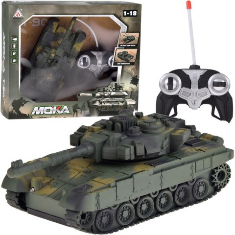 Czołg RC na Pilota Obracana Wieżyczka Światła Realistyczne dźwięki RC0728 Czołg RC na Pilota Obracana Wieżyczka Światła Realistyczne dźwięki RC0728