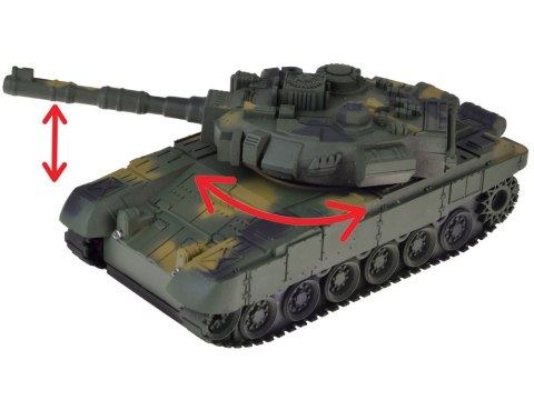 Czołg RC na Pilota Obracana Wieżyczka Światła Realistyczne dźwięki RC0728 Czołg RC na Pilota Obracana Wieżyczka Światła Realistyczne dźwięki RC0728
