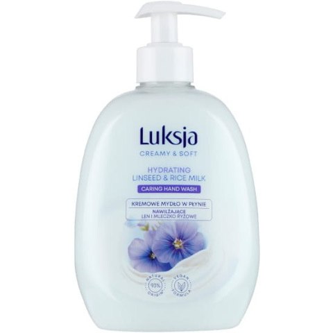 Mydło w płynie z dozownikiem LUKSJA 500ml LINSEED/ Siemię Lniane Mydło w płynie z dozownikiem LUKSJA 500ml LINSEED/ Siemię Lniane