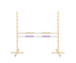 Przeszkoda skokowa do Hobby Horse 120cm, dwie belki - beżowa i jasny fiolet