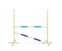 Przeszkoda skokowa do Hobby Horse 120cm, dwie belki - jasny niebieski i ciemny niebieski